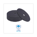 Boardwalk Stripping Floor Pads, 20" Diameter, Black, 5/Carton