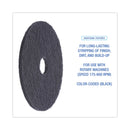 Boardwalk Stripping Floor Pads, 19" Diameter, Black, 5/Carton