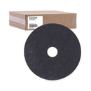 Boardwalk Stripping Floor Pads, 18" Diameter, Black, 5/Carton