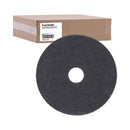 Boardwalk High Performance Stripping Floor Pads, 17" Diameter, Black, 5/Carton