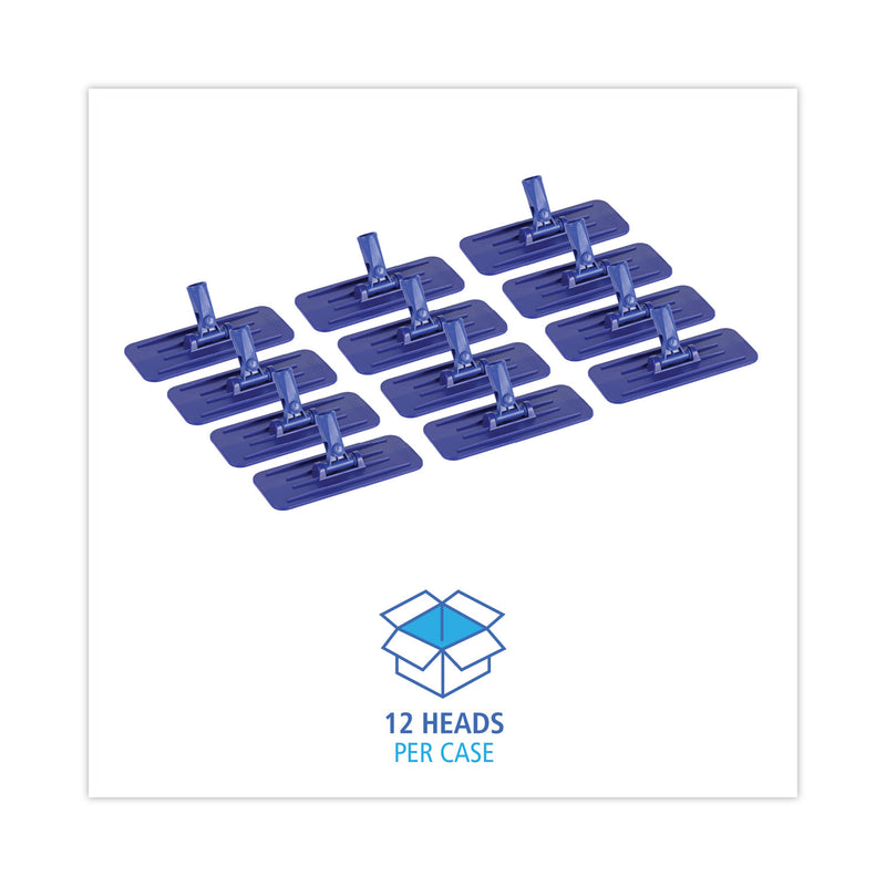 Boardwalk Swivel Pad Holder, Plastic, Blue, 4 x 9, 12/Carton