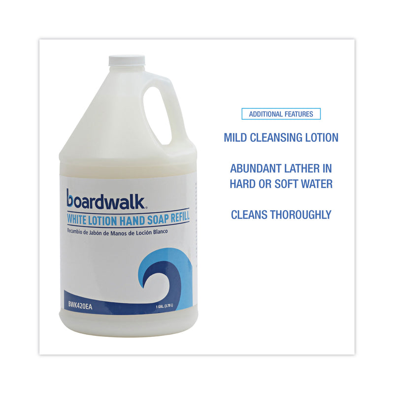 Boardwalk Mild Cleansing Lotion Soap, Cherry Scent, Liquid, 1 gal Bottle, 4/Carton