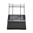 Bostitch 160-Sheet Antimicrobial Protected Xtreme Duty Adjustable Two- to Three-Hole Punch, 9/32" Holes, Black/Silver