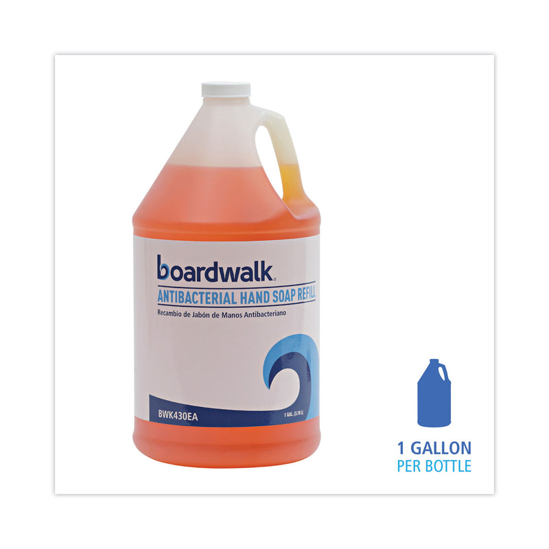Boardwalk Antibacterial Liquid Soap, Clean Scent, 1 gal Bottle, 4/Carton