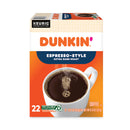 Dunkin Donuts K-Cup Pods, Espresso, 22/Box