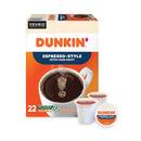 Dunkin Donuts K-Cup Pods, Espresso, 22/Box