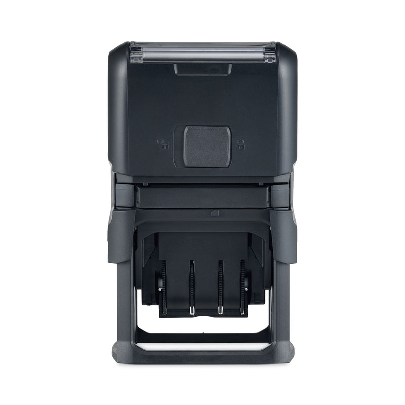 Trodat Printy Economy 5-in-1 Date Stamp, Self-Inking, 1.63" x 1", Blue/Red