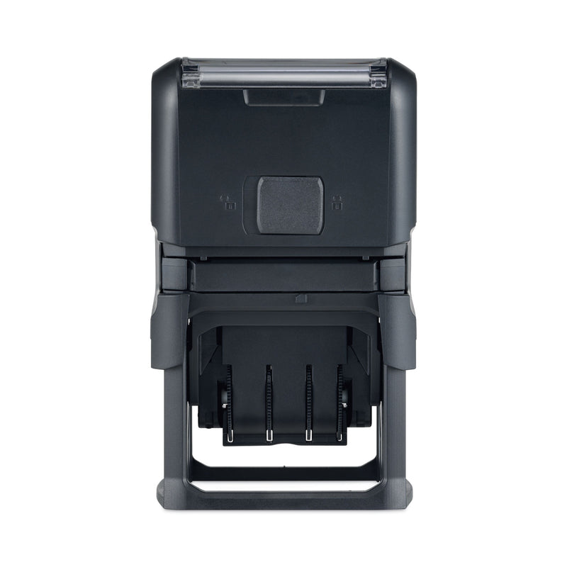 Trodat Printy Economy 5-in-1 Date Stamp, Self-Inking, 1.63" x 1", Blue/Red