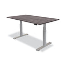 Fellowes Cambio Height Adjustable Desk Base, 72" x 30" x 24.75" to 50.25", Silver