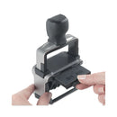 Trodat Professional 5-in-1 Date Stamp, Self-Inking, 1 x 1.63, Blue/Red