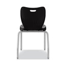 HON SmartLink Four-Leg Chair, 19.5" x 19.63" x 31", Onyx Seat, Onyx Base, 4/Carton