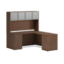HON Mod Return Shell, Right, 48w x 24d x 29h, Sepia Walnut