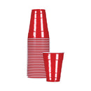 Hefty Easy Grip Disposable Plastic Party Cups, 9 oz, Red, 50/Pack