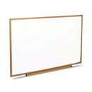 Universal Dry Erase Board, Melamine, 48 x 36, Oak Frame