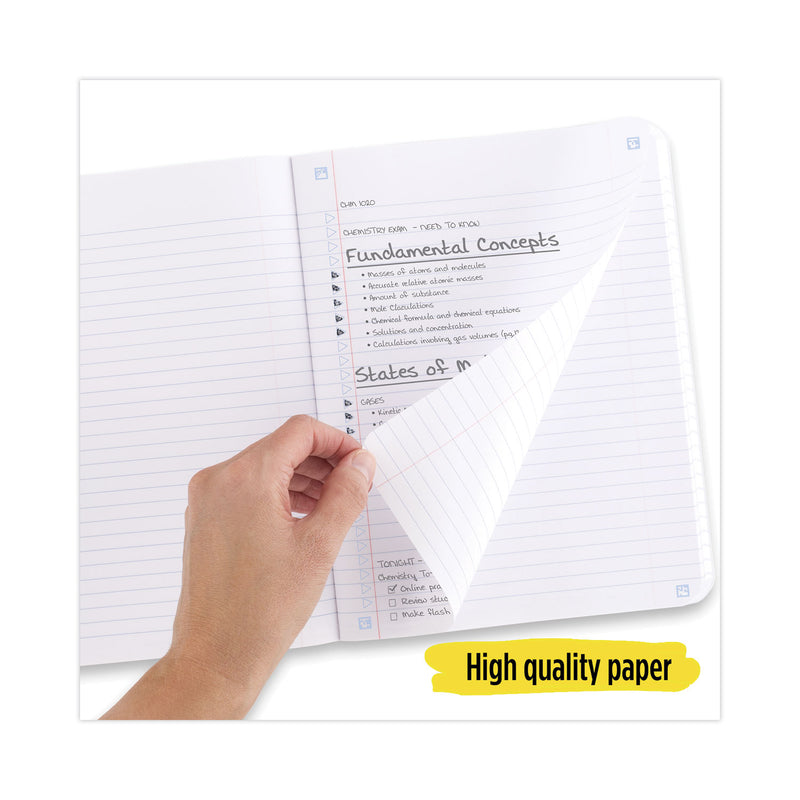 Five Star Composition Book, Medium/College Rule, Randomly Assorted Covers (Black/Blue/Green/Red/Yellow), 9.75 x 7.5, 100 Sheets