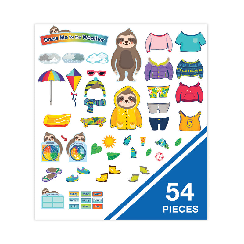 Carson-Dellosa Education Curriculum Bulletin Board Set, Dress Me for the Weather, 54 Pieces