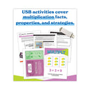 Carson-Dellosa Education In a Flash USB, Intro to Multiplication, Ages 7-9, 236 Pages