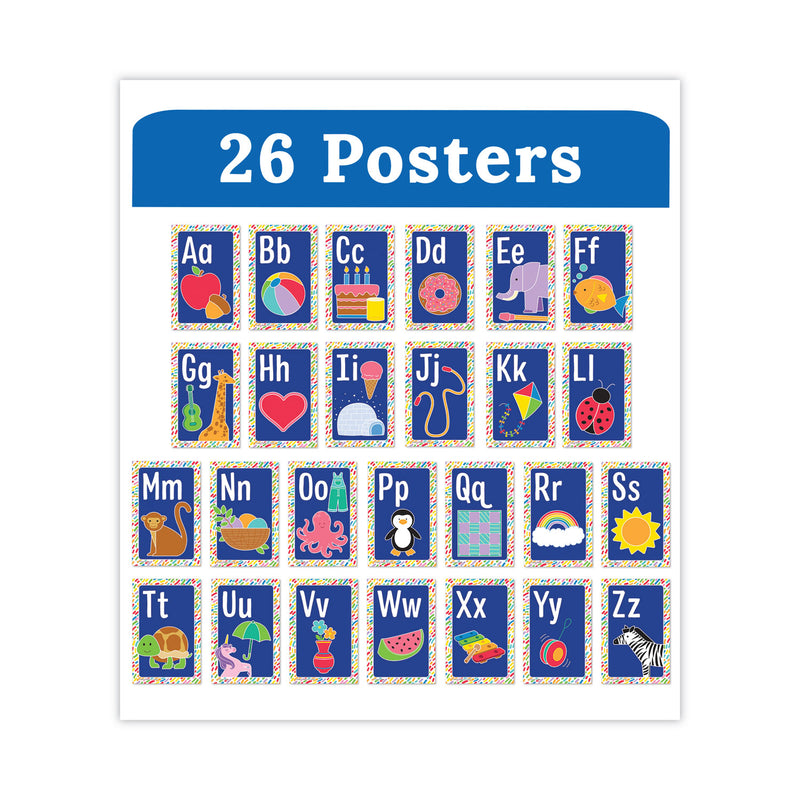 Carson-Dellosa Education Mini Posters, Alphabet, 26 Mini Posters