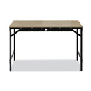 Safco Simple Work Desk, 45.5" x 23.5" x 29.5", Walnut