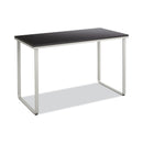Safco Steel Desk, 47.25" x 24" x 28.75", Black/Silver