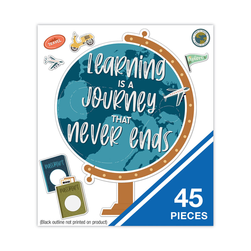 Carson-Dellosa Education Motivational Bulletin Board Set, Learning Is a Journey, 45 Pieces