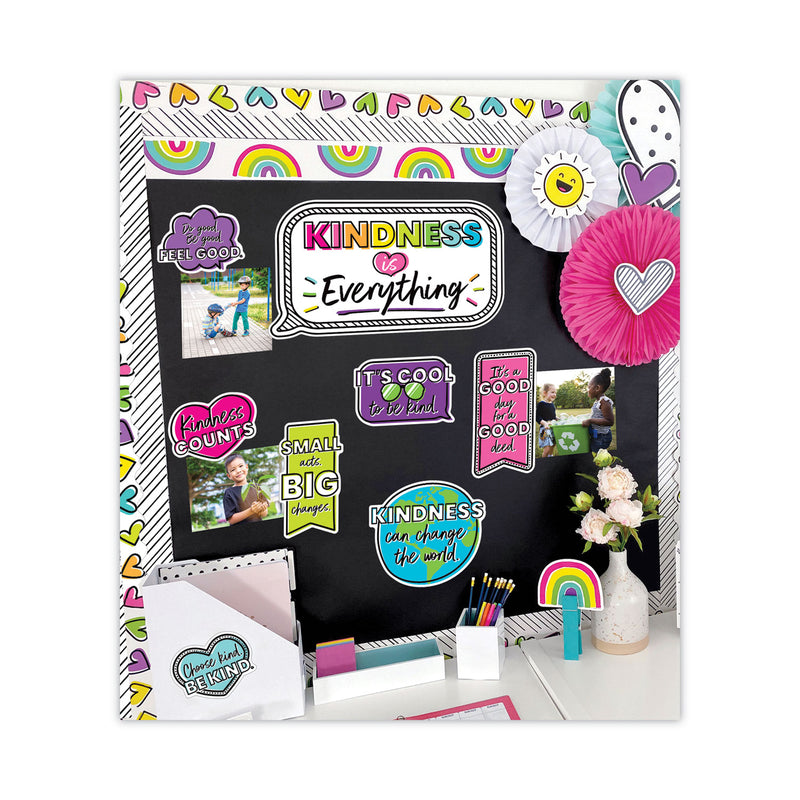 Carson-Dellosa Education Kind Vibes Mini Bulletin Board Set, Motivation/Inspiration, 14 Pieces