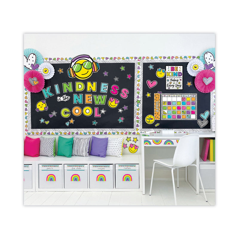 Carson-Dellosa Education Kind Vibes Mini Bulletin Board Set, Motivation/Inspiration, 14 Pieces