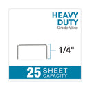 Rapid Staple Cartridge, 0.25" Leg, 0.5" Crown, Steel, 210/Cartridge, 5 Cartridges/Pack, 1,050/Pack