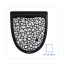 Boardwalk Urinal Mat 2.0, Rubber, 17.5 x 20, Black/White, 6/Carton