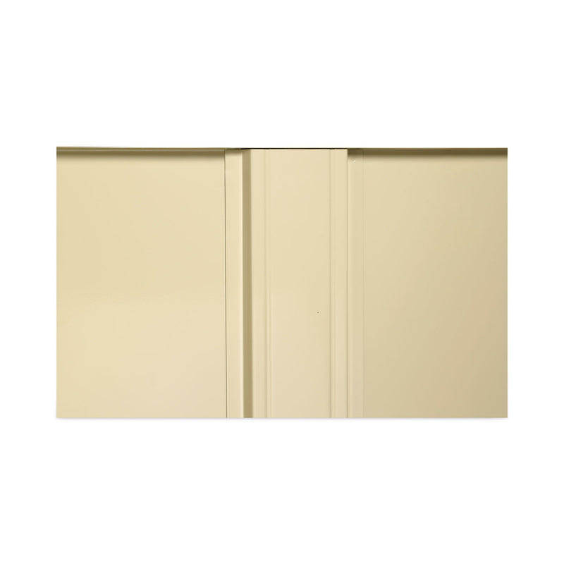 Alera Assembled 72" High Heavy-Duty Welded Storage Cabinet, Four Adjustable Shelves, 36w x 18d, Putty