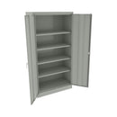 Alera Assembled 72" High Heavy-Duty Welded Storage Cabinet, Four Adjustable Shelves, 36w x 18d, Light Gray