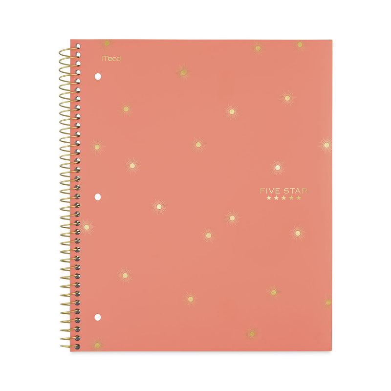 Five Star Style Wirebound Notebook, 1 Subject, Medium/College Rule, Assorted Geometrics Covers, 11 x 8.5, 100 Sheets, 3/Pack