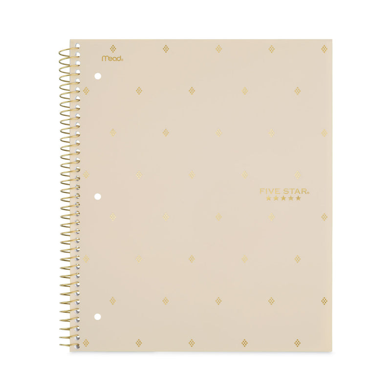 Five Star Style Wirebound Notebook, 1 Subject, Medium/College Rule, Assorted Geometrics Covers, 11 x 8.5, 100 Sheets, 3/Pack