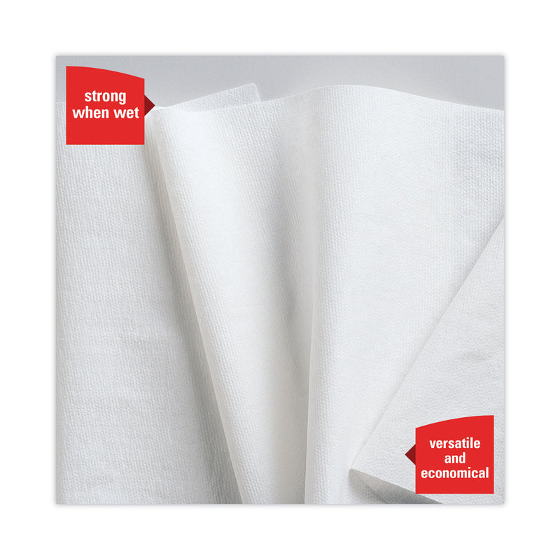 WypAll X50 Cloths, Jumbo Roll, 13.4 x 9.8, White, 1,100/Roll
