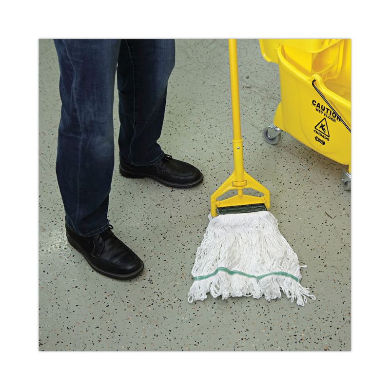 Boardwalk Loop End Rayon Mop Head, Rayon, Medium, 14 oz, White, Dozen