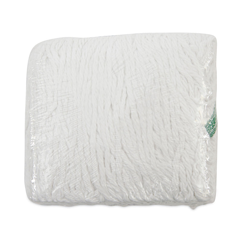 Boardwalk Loop End Rayon Mop Head, Rayon, Medium, 14 oz, White, Dozen