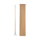 Boardwalk Spring Grip Metal Head Mop Handle for Most Mop Heads, Wood, 60", Natural