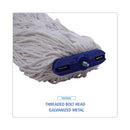 Boardwalk Cut-End Lie-Flat Wet Mop Head, Rayon, 16oz, White