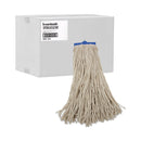 Boardwalk Mop Head, Economical Lie-Flat Head, Cotton Fiber, 20 oz, White, 12/Carton