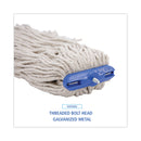 Boardwalk Cut-End Lie-Flat Wet Mop Head, Cotton, 24oz, White