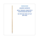 Boardwalk Lie-Flat Screw-In Mop Handle, Lacquered Wood, 1.13" dia x 54", Natural