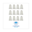 Boardwalk Mop Head, Looped, Enviro Clean With Tailband, Large, White, 12/Carton