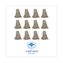 Boardwalk Mop Head, Cotton, Cut-End, White, 4-Ply, 32oz, 12/Carton