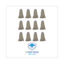 Boardwalk Mop Head, Lie-Flat Head, Cotton Fiber, 24 oz., White, 12/Carton