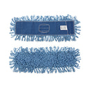 Boardwalk Dry Mopping Kit, 24 x 5 Blue Synthetic Head, 60" Natural Wood/Metal Handle