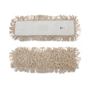 Boardwalk Cotton Dry Mopping Kit, 24 x 5 Natural Cotton Head, 60" Natural Wood Handle