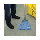 Boardwalk Microfiber Looped-End Wet Mop Heads, Medium, Blue, 12/Carton, 12/Carton