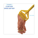 Boardwalk Super Loop Wet Mop Head, Cotton/Synthetic Fiber, 5" Headband, Small Size, Orange, 12/Carton
