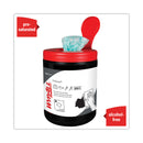 WypAll Power Clean ProScrub Pre-Saturated Wipes, 12 x 9.5, Citrus Scent, Green/White, 50/Canister, 8 Canisters/Carton