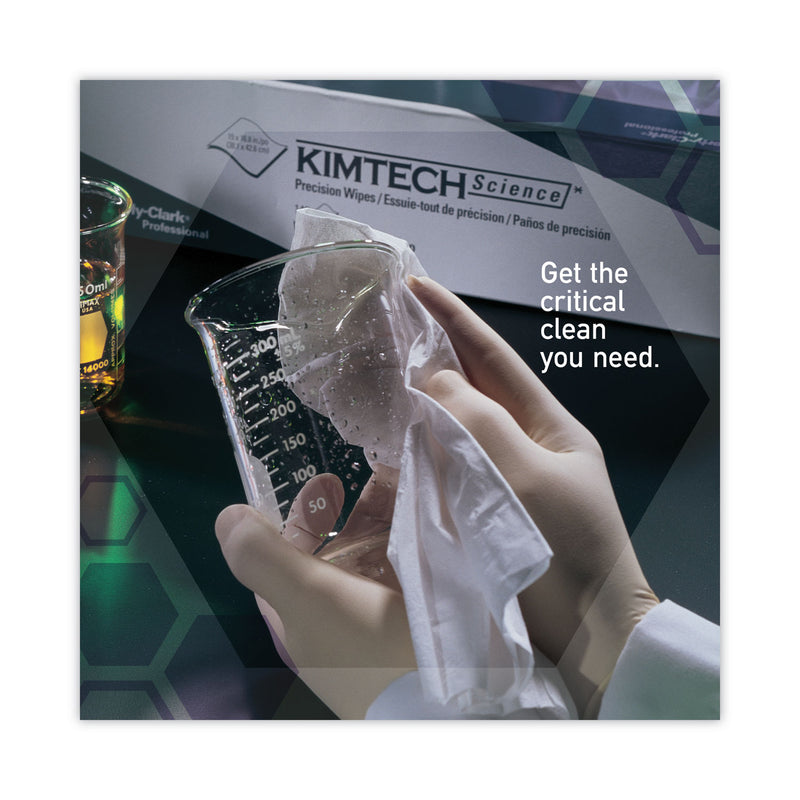 Kimtech Precision Wipers, POP-UP Box, 1-Ply, 4.4 x 8.4, White, 280/Box, 60 Boxes/Carton